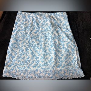 Blue and white skirt in small size